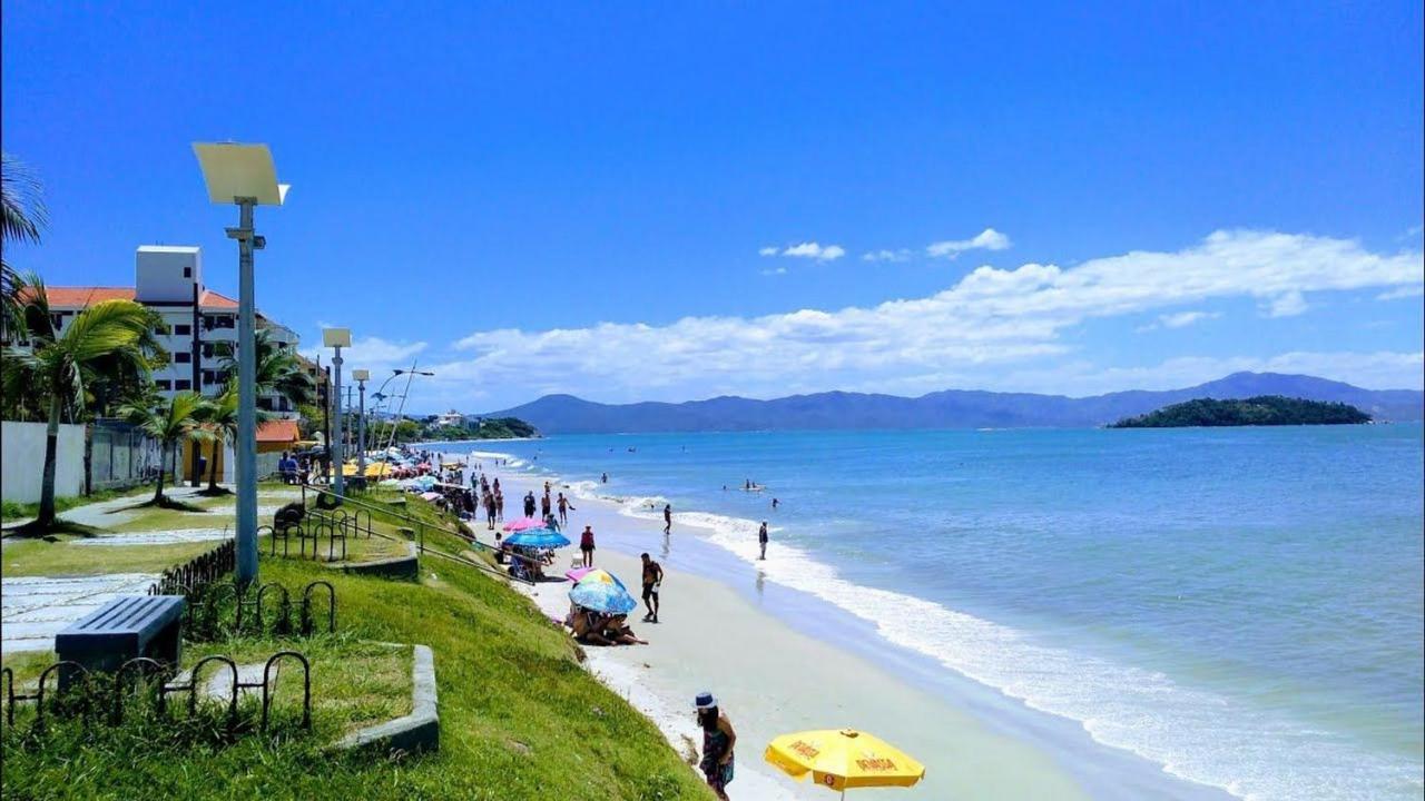 Apartamento Com Vista Do Mar Em Residencial Com Piscina Florianópolis Exteriér fotografie