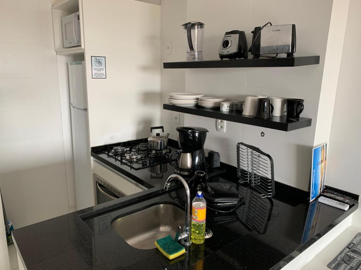 Apartamento Com Vista Do Mar Em Residencial Com Piscina Florianópolis Exteriér fotografie
