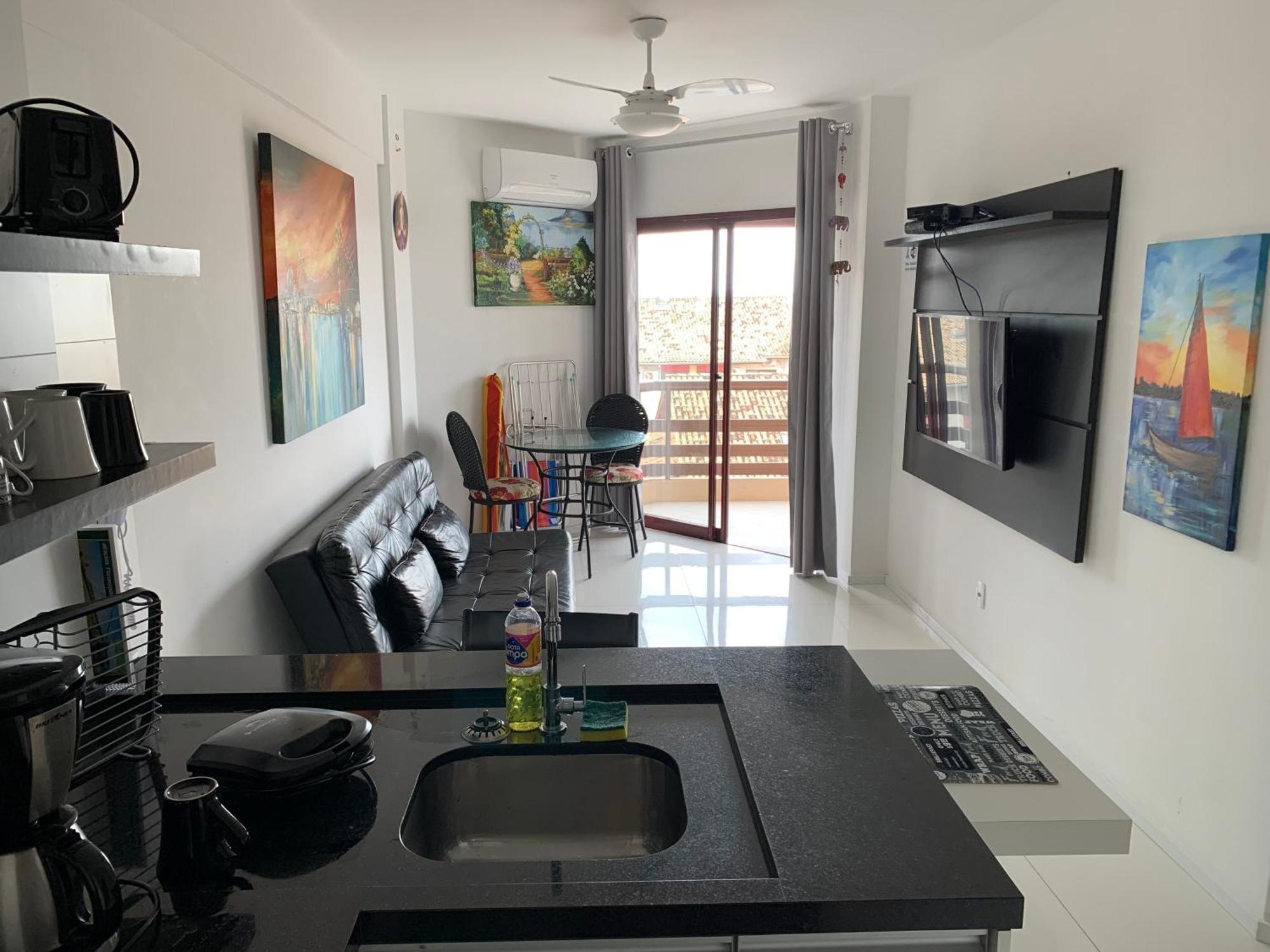Apartamento Com Vista Do Mar Em Residencial Com Piscina Florianópolis Exteriér fotografie