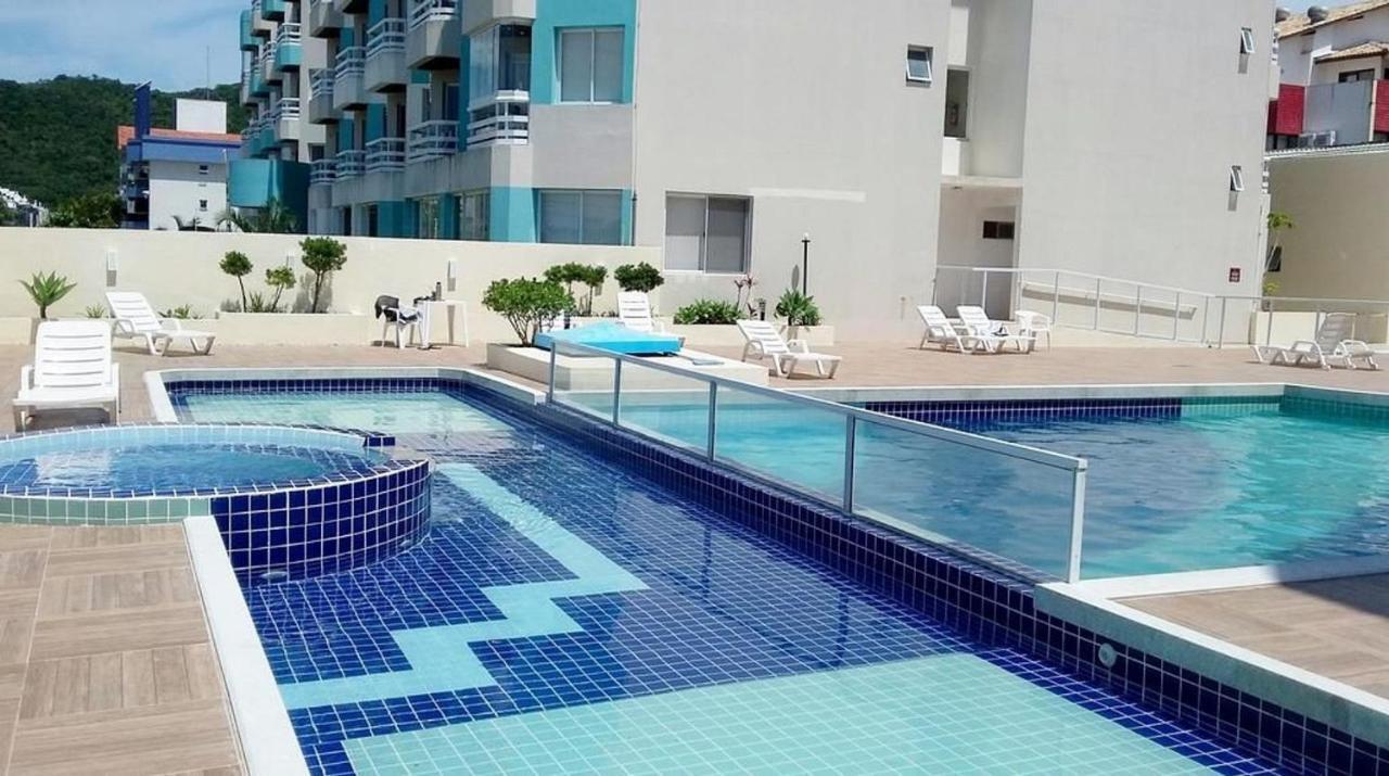 Apartamento Com Vista Do Mar Em Residencial Com Piscina Florianópolis Exteriér fotografie