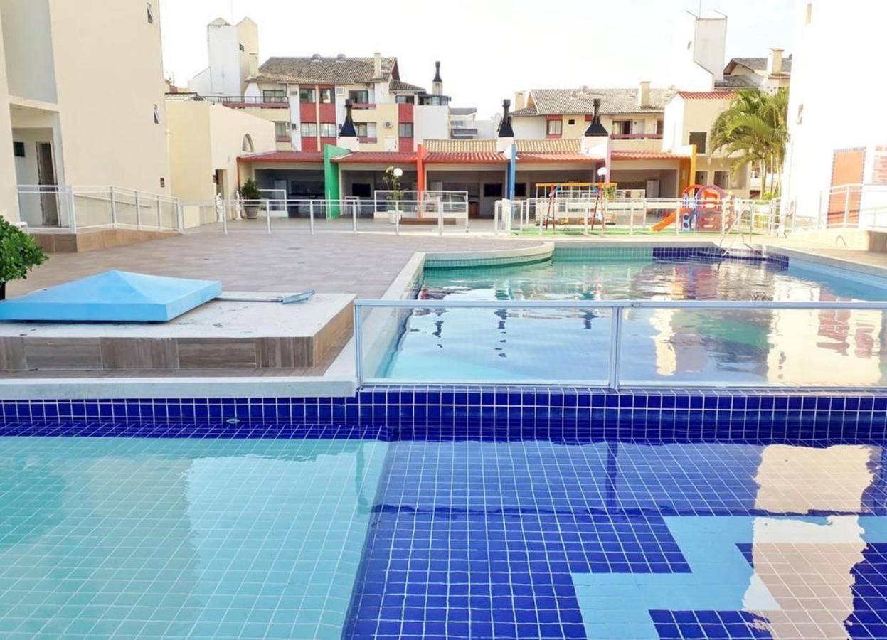 Apartamento Com Vista Do Mar Em Residencial Com Piscina Florianópolis Exteriér fotografie